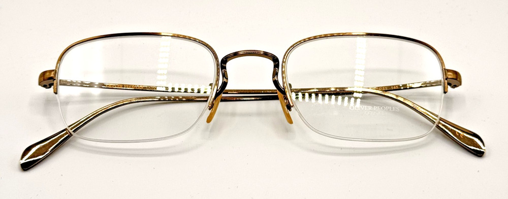 Oliver Peoples Eyeglasses Frames RUSHTON OV1199 5039 Antique Gold 50-21-145